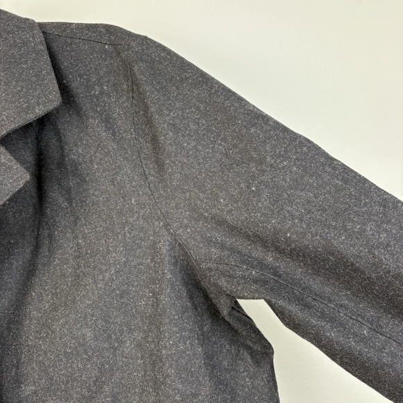 Lululemon Roam Far Wool Coat Heathered Black Gray Women's Size 10 - Picture 5 of 16